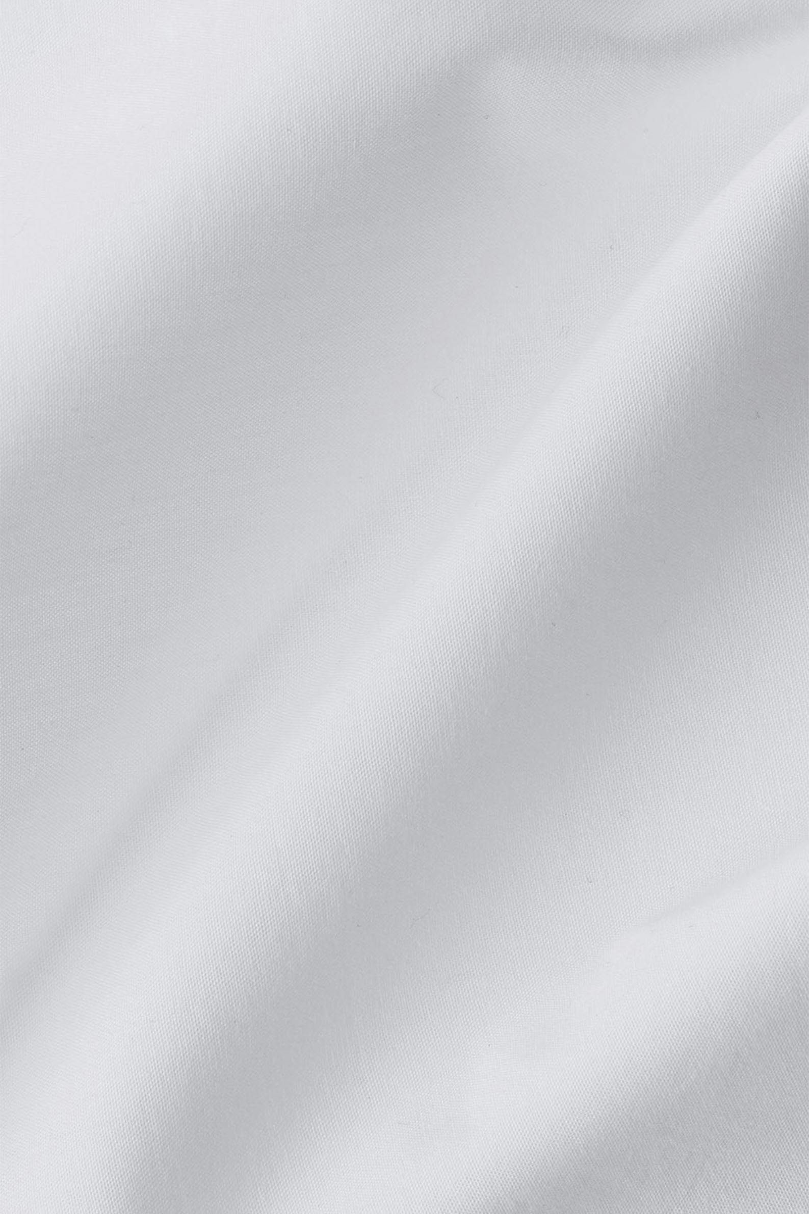 Cotton Percale Sham Set (White) - Material Detail