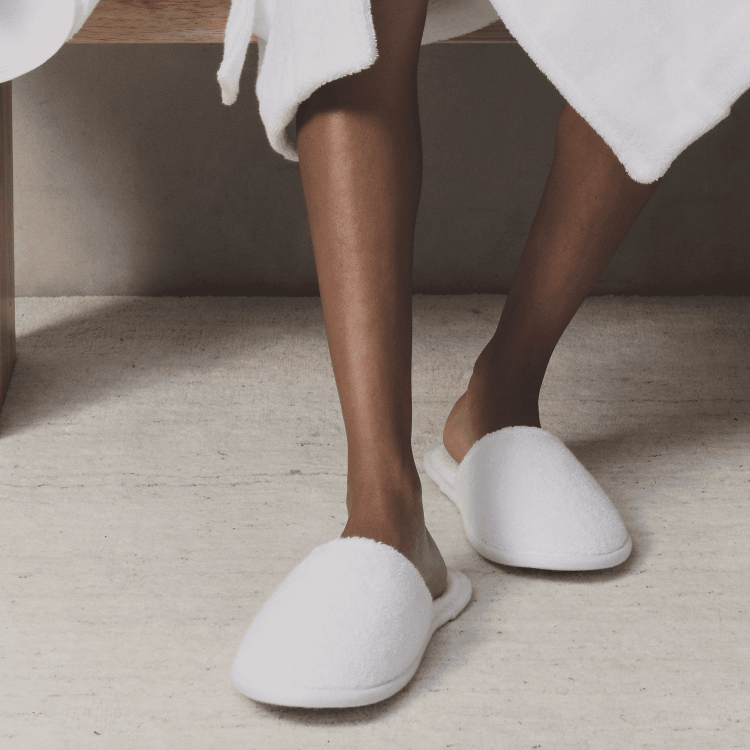 Turkish Cotton Bath Slippers - Premium Comfort - Mobile