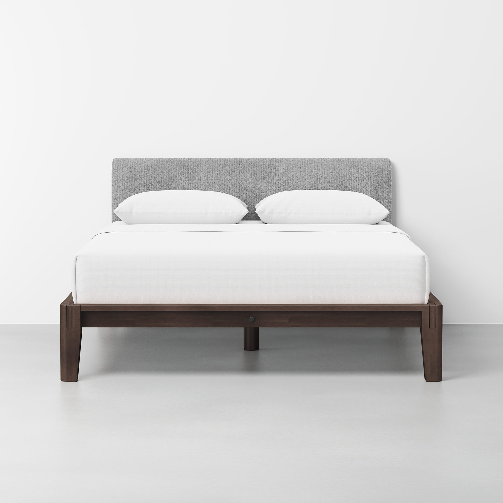 The Bed (Espresso / Pewter) - Render - Front