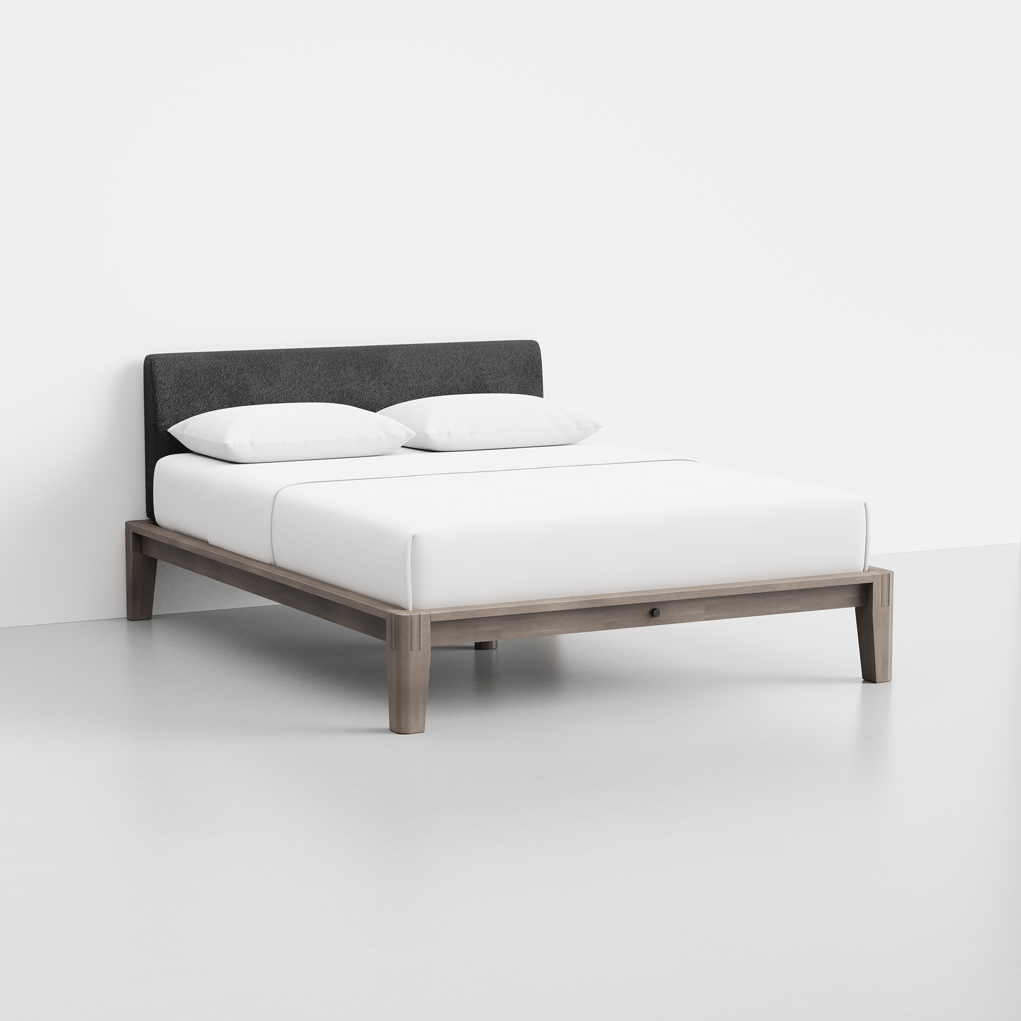 The Bed (Grey / Graphite) - Render - Angled
