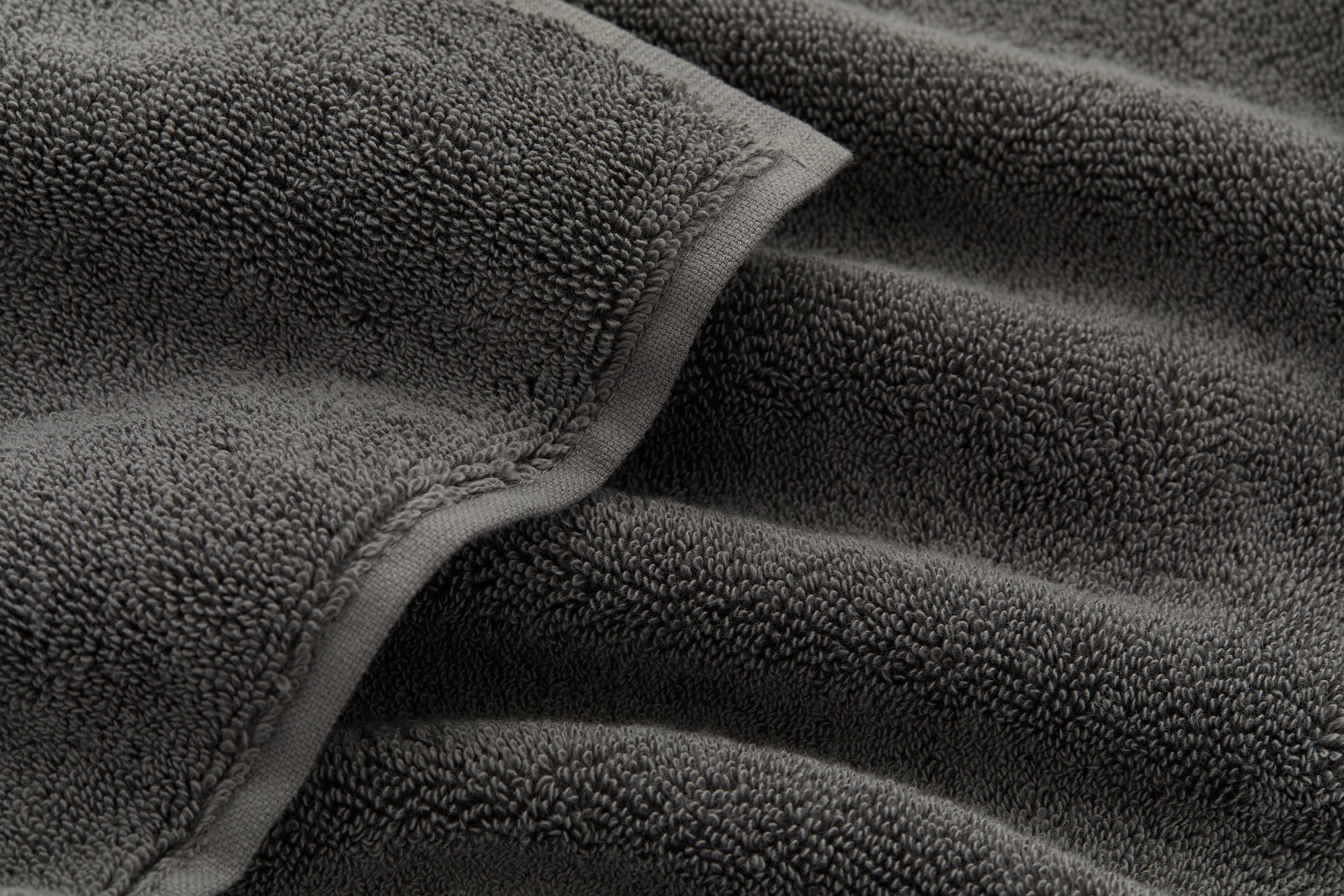 Turkish Cotton Towels (Dark Charcoal / Hand Towel) - Material Detail