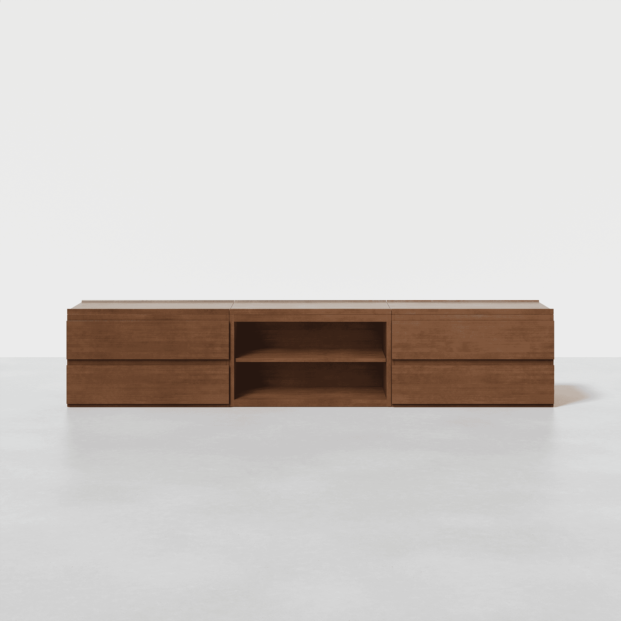 The Credenza (Walnut / 2x3) - Render - Front