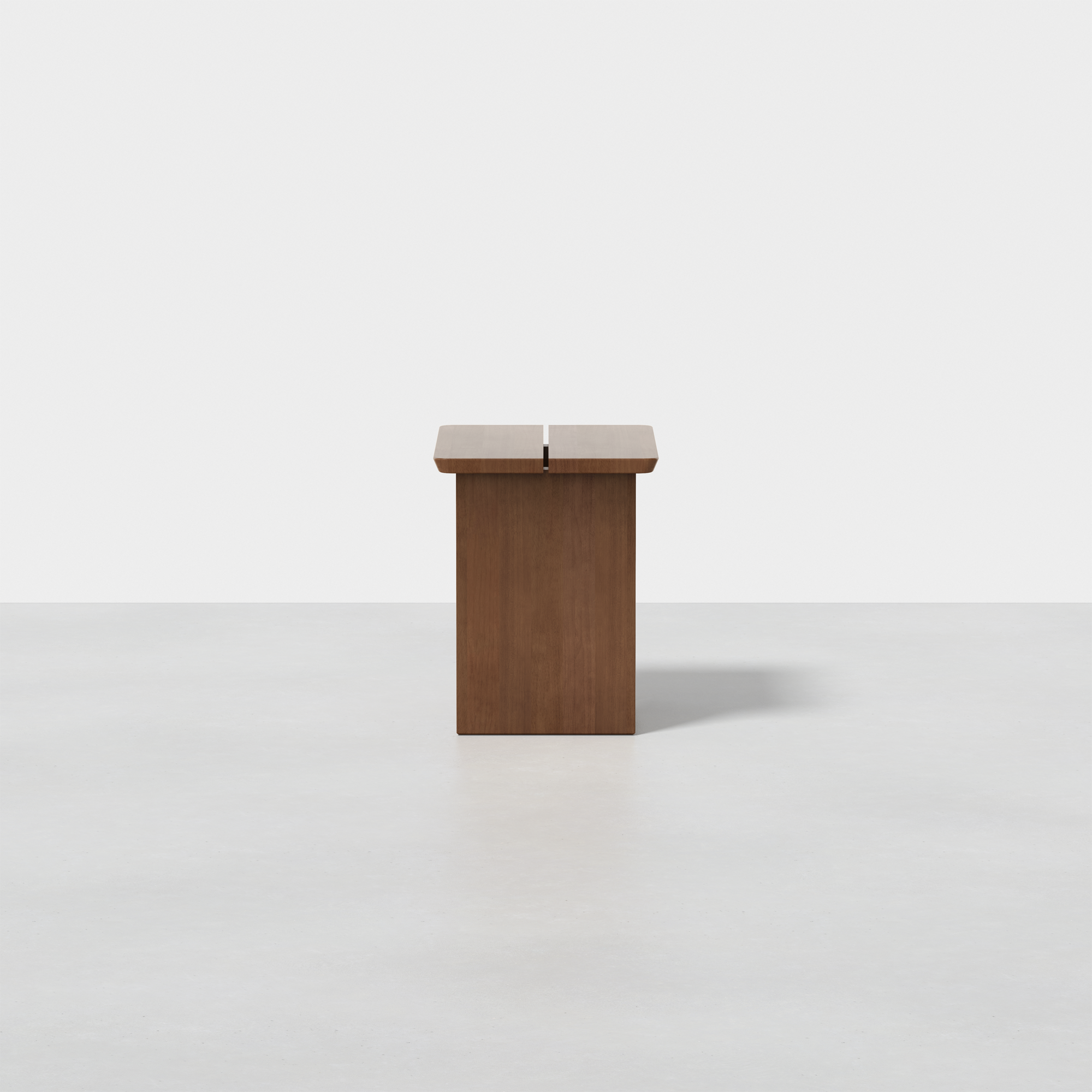 Pillar Stool (Walnut) - Side