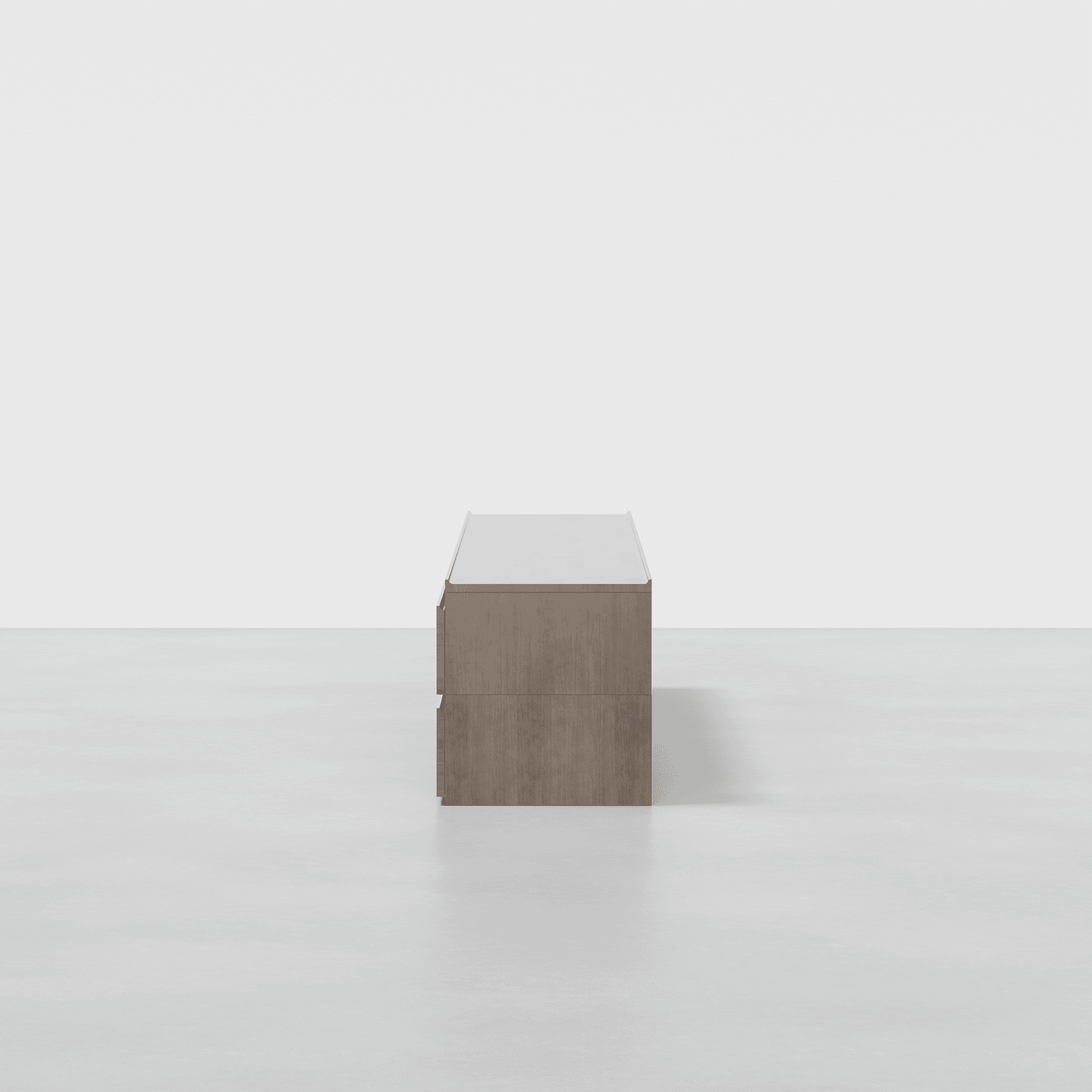 The Credenza (Grey / 2x3) - Render - Side