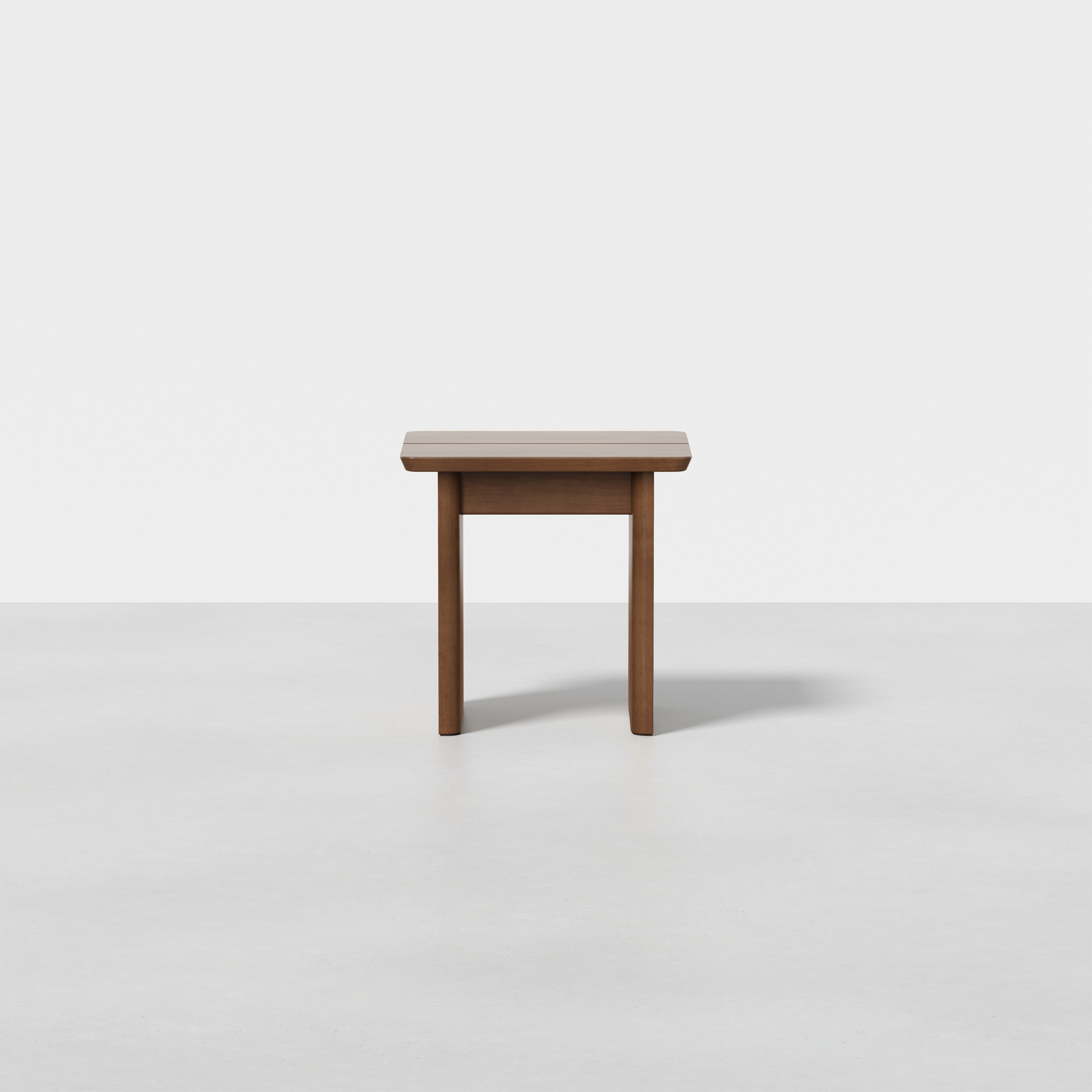 Pillar Stool (Walnut) - Front Closer