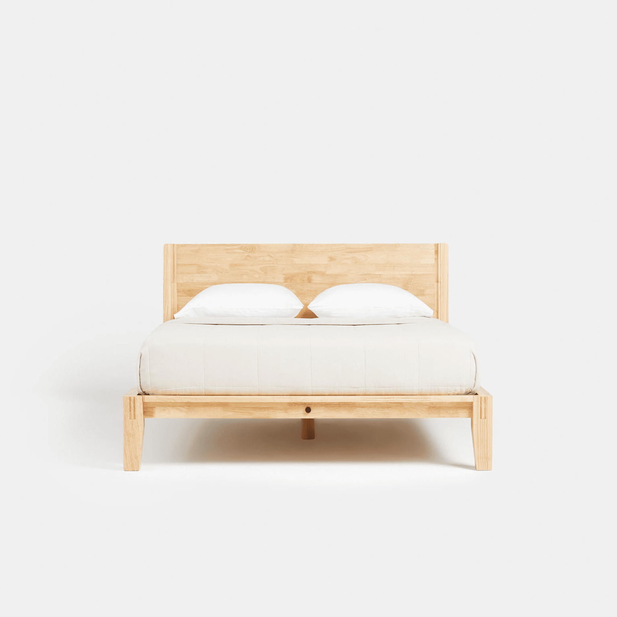 Discover Beds: Classic Bed + Headboard, in Natural Card (Front) - Desktop