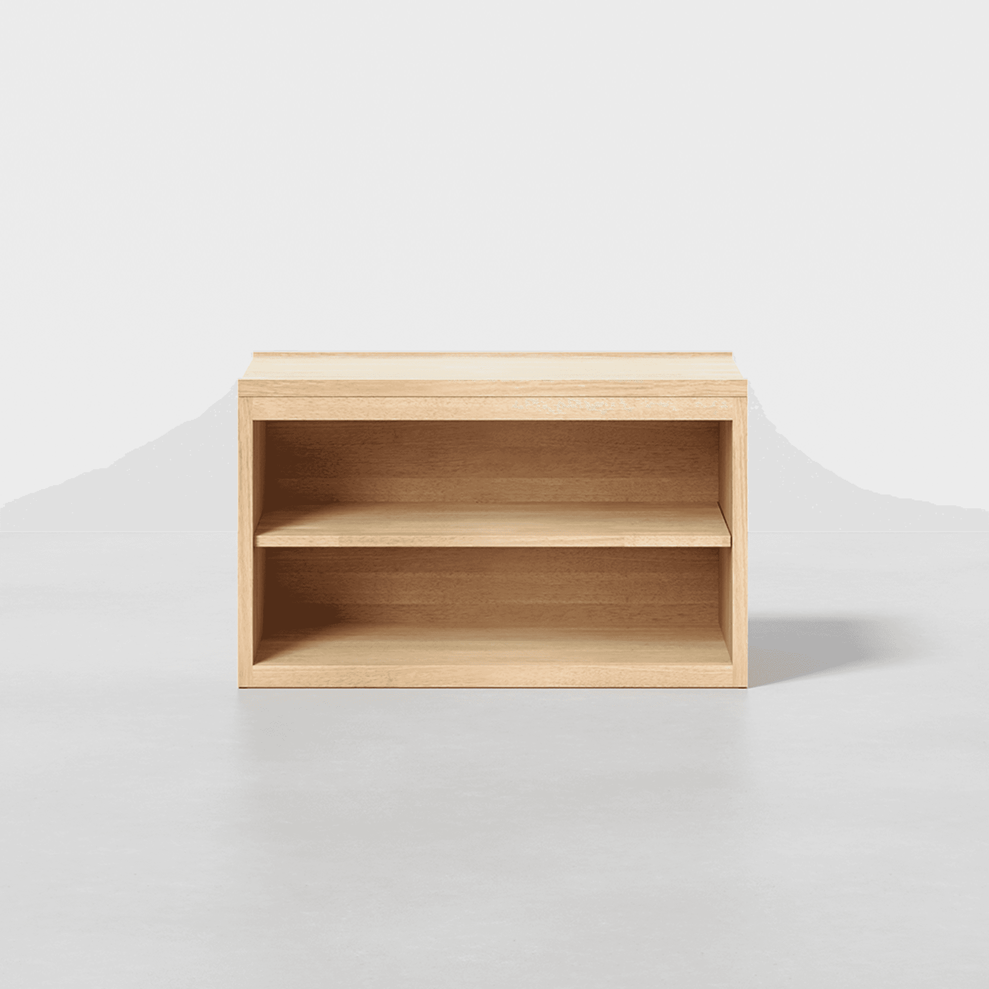 The Cubby Nightstand (Natural) - Render - Front