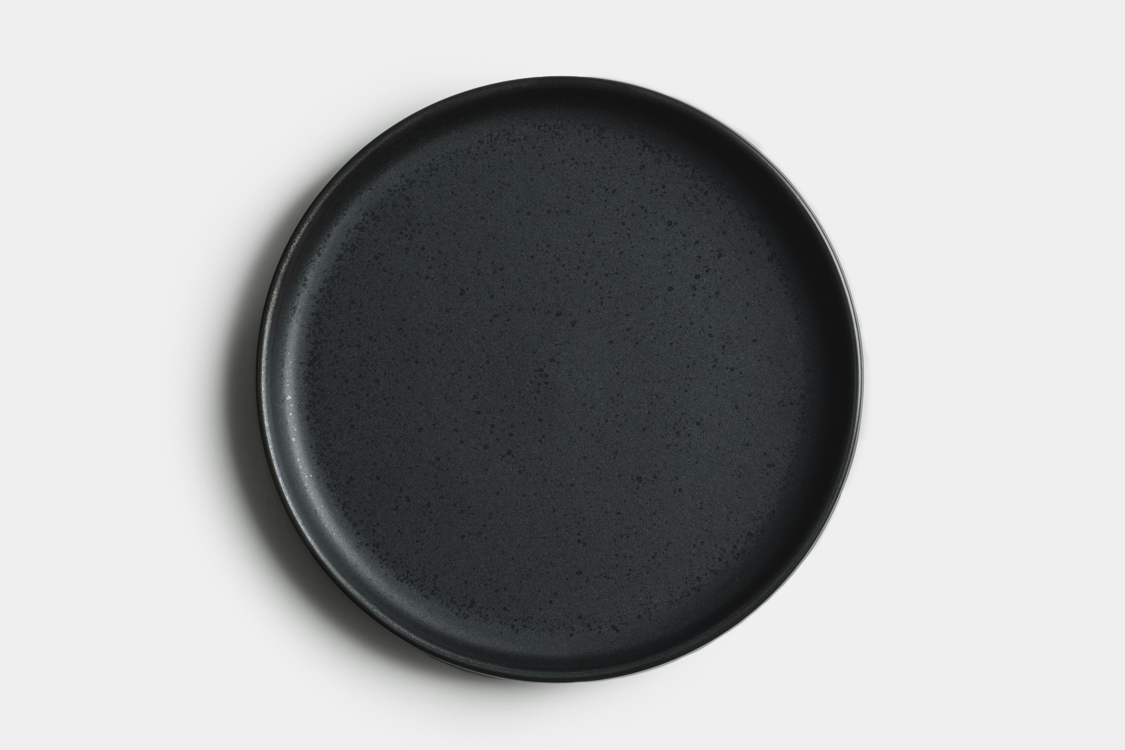 Kinto - Ceramic Saucer Set (Black) - Overhead