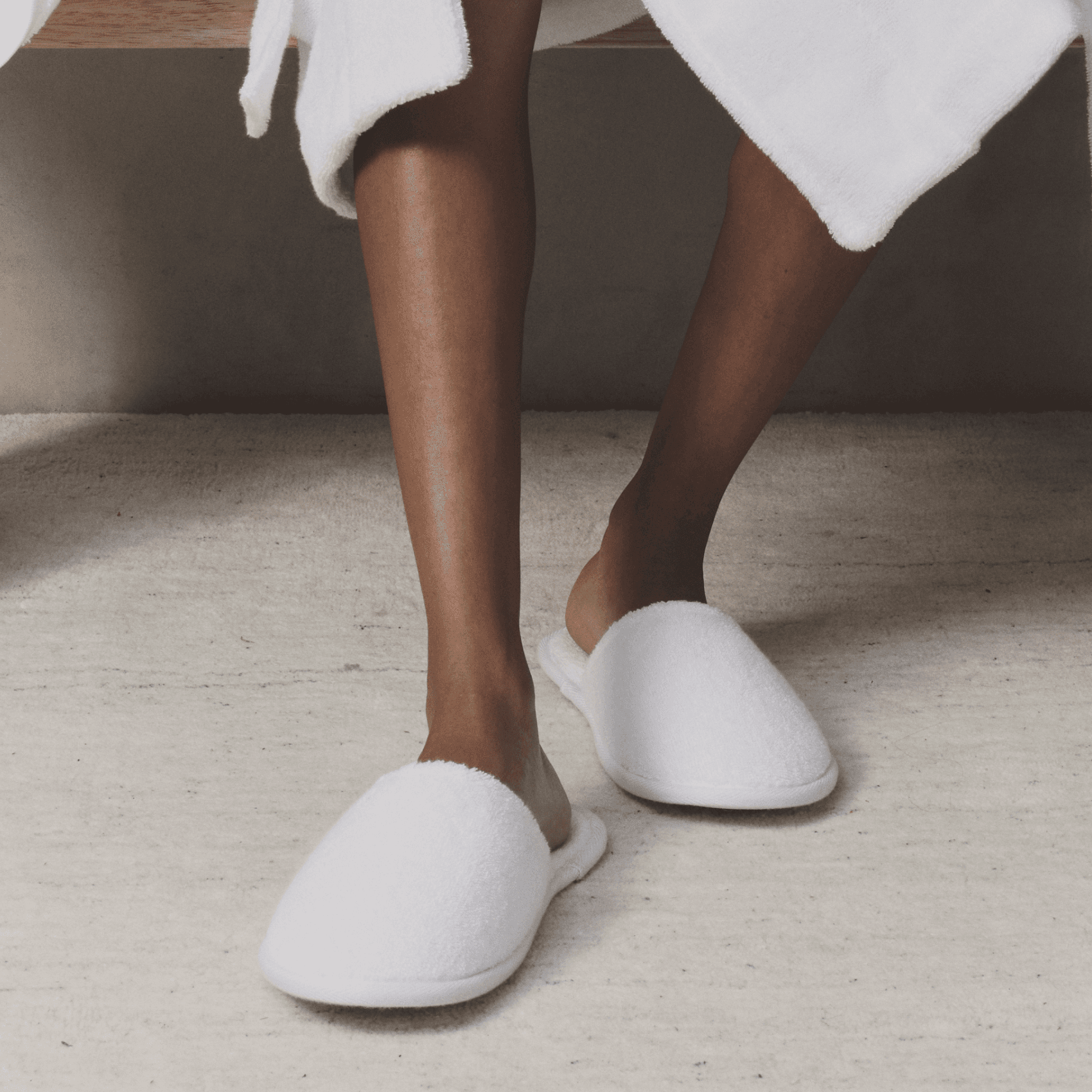 Turkish Cotton Bath Slippers - Premium Comfort - Desktop