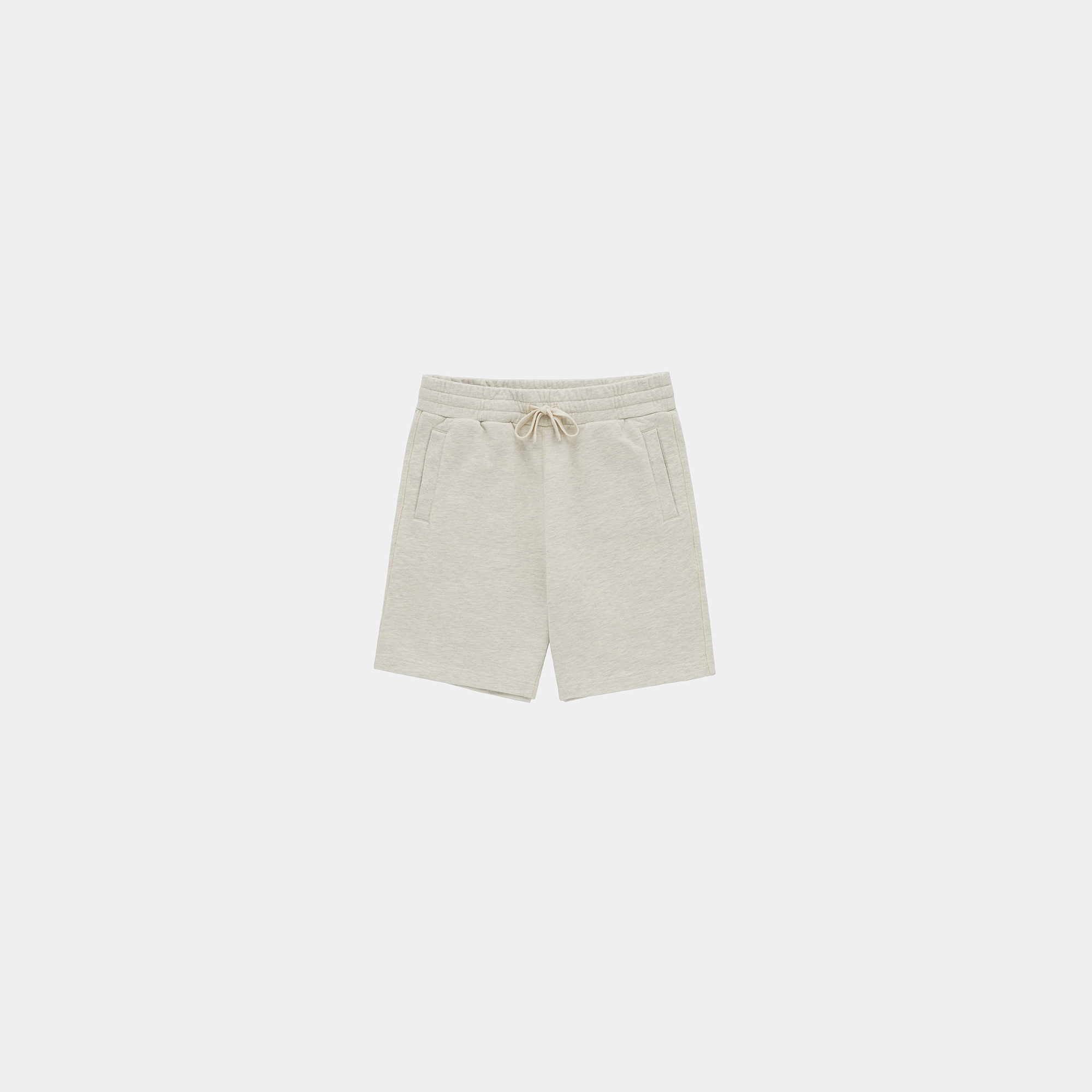 Lounge & Leisure Shorts (Oatmeal) - Front - PNG