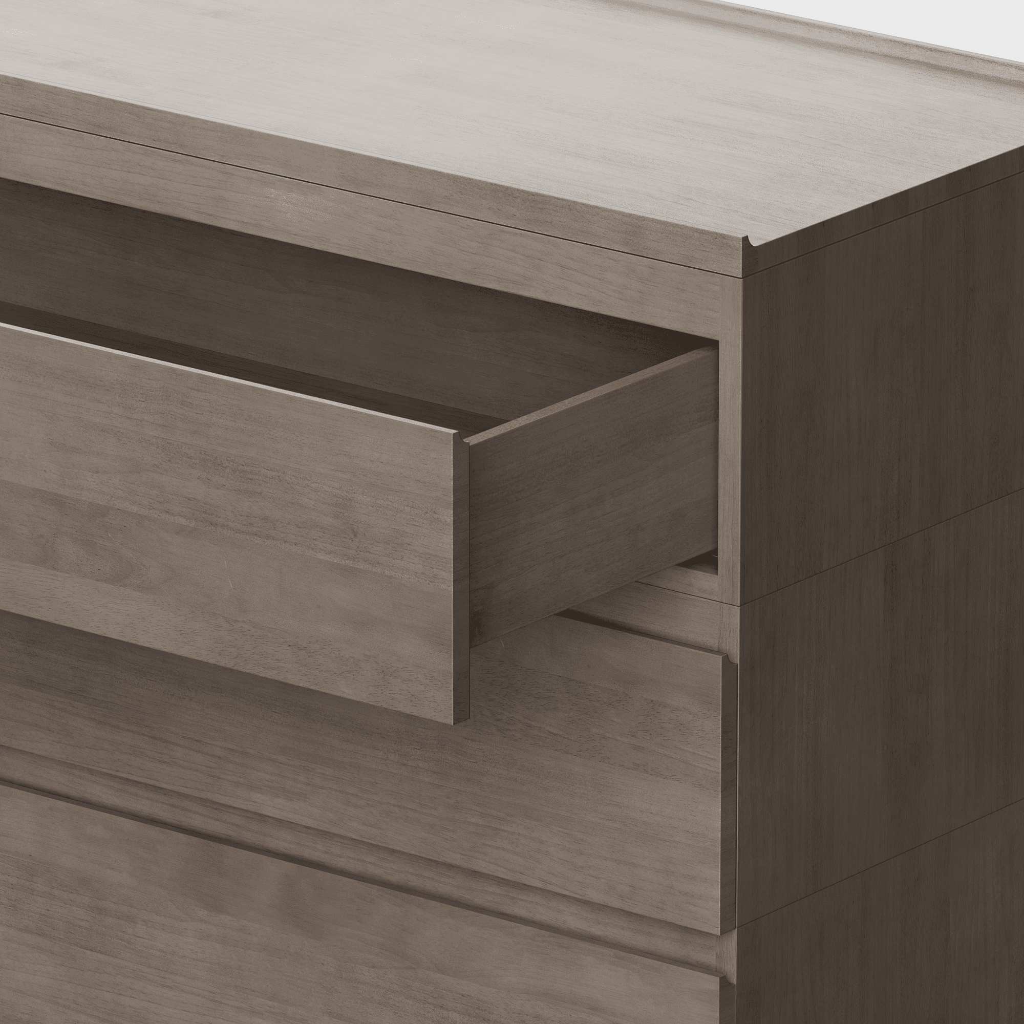 The Credenza (Grey / 2x3) - Render - Drawer Open Detail