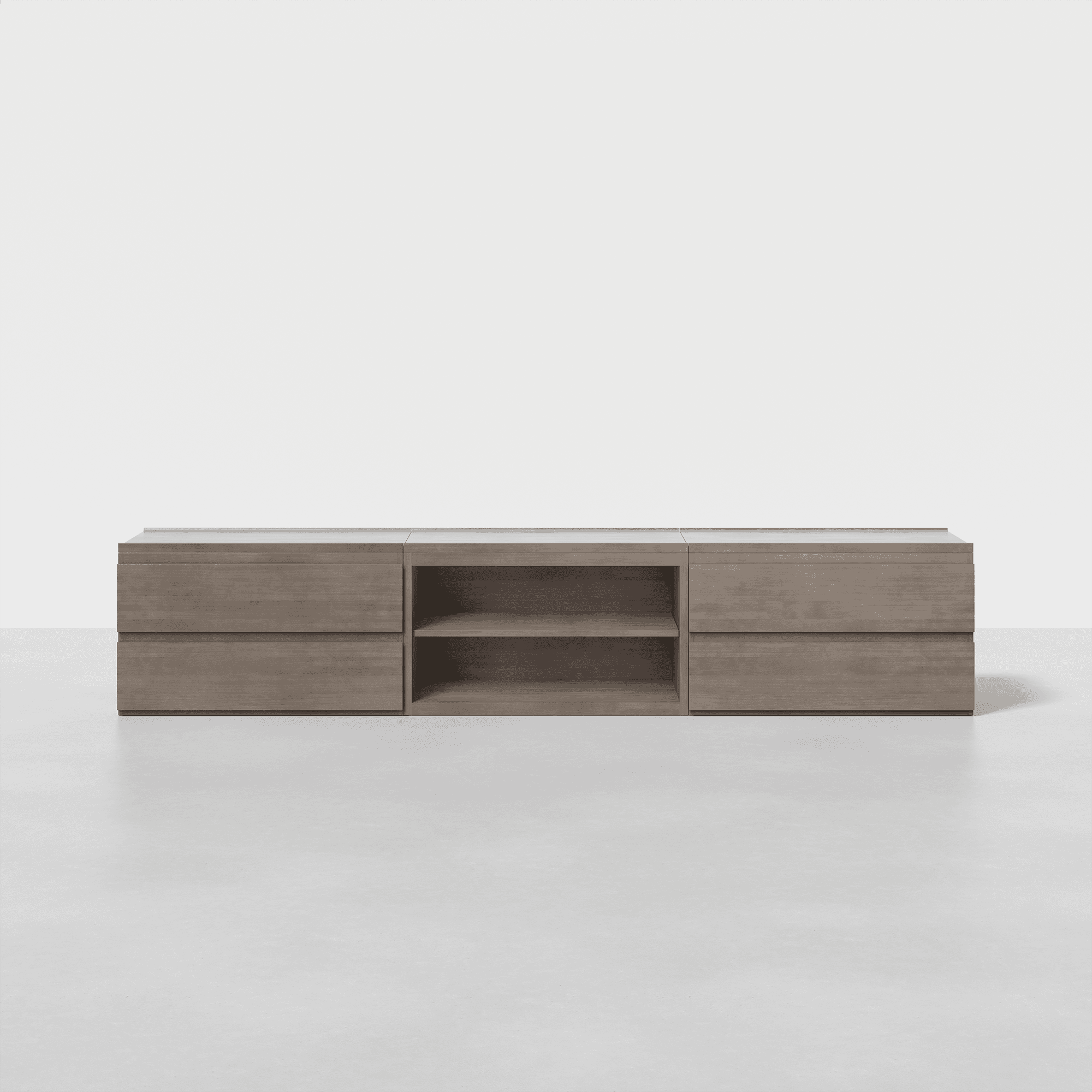 The Credenza (Grey / 2x3) - Render - Front