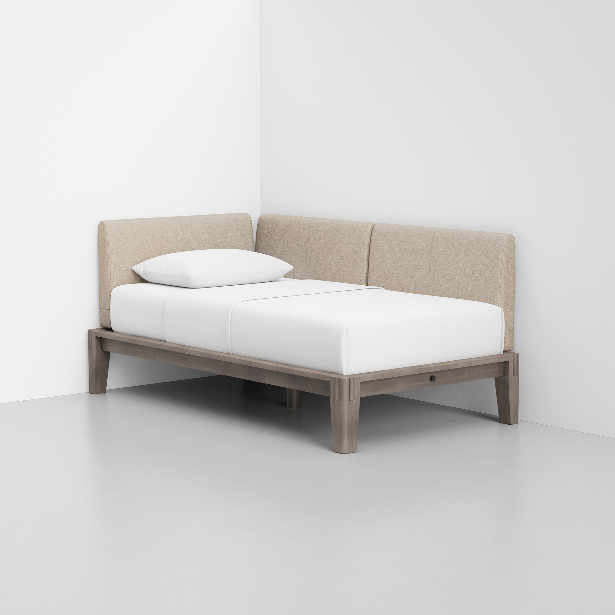 PDP Image: The Daybed (Grey/ Dune) - Rendering - Front