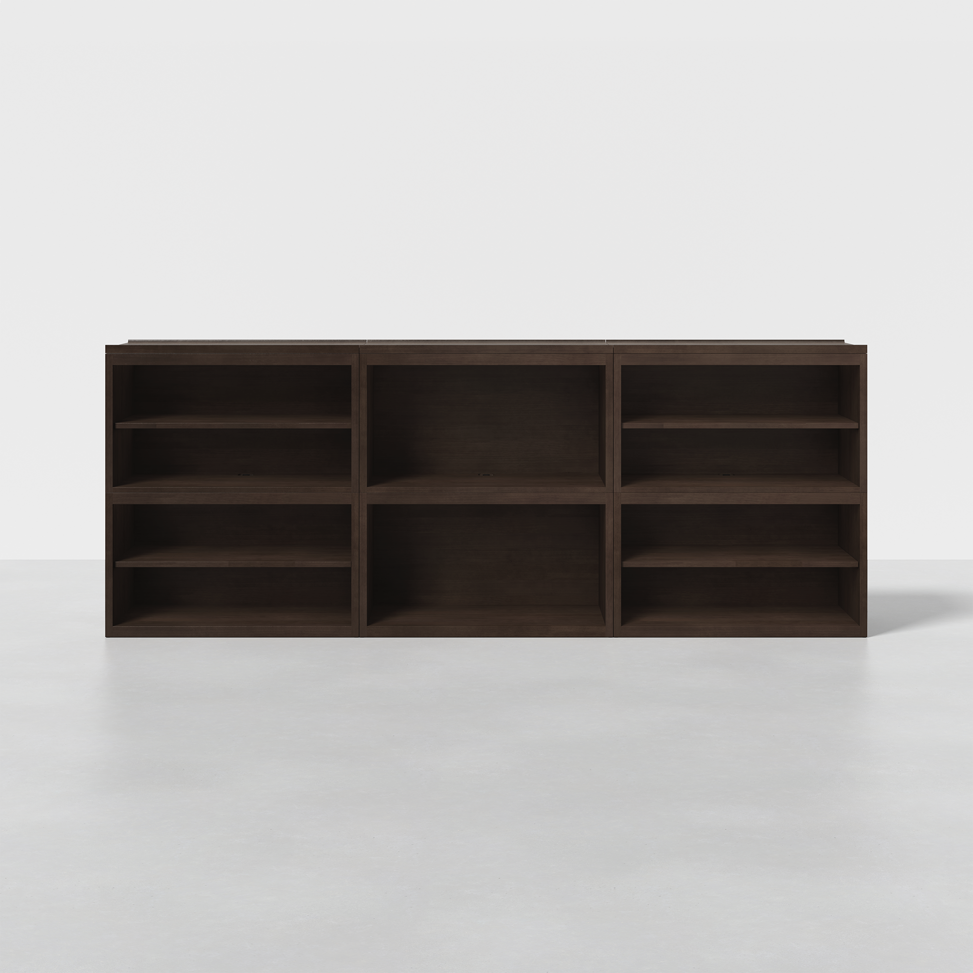 Open Storage (Espresso / 4x3) - Render - No shelf