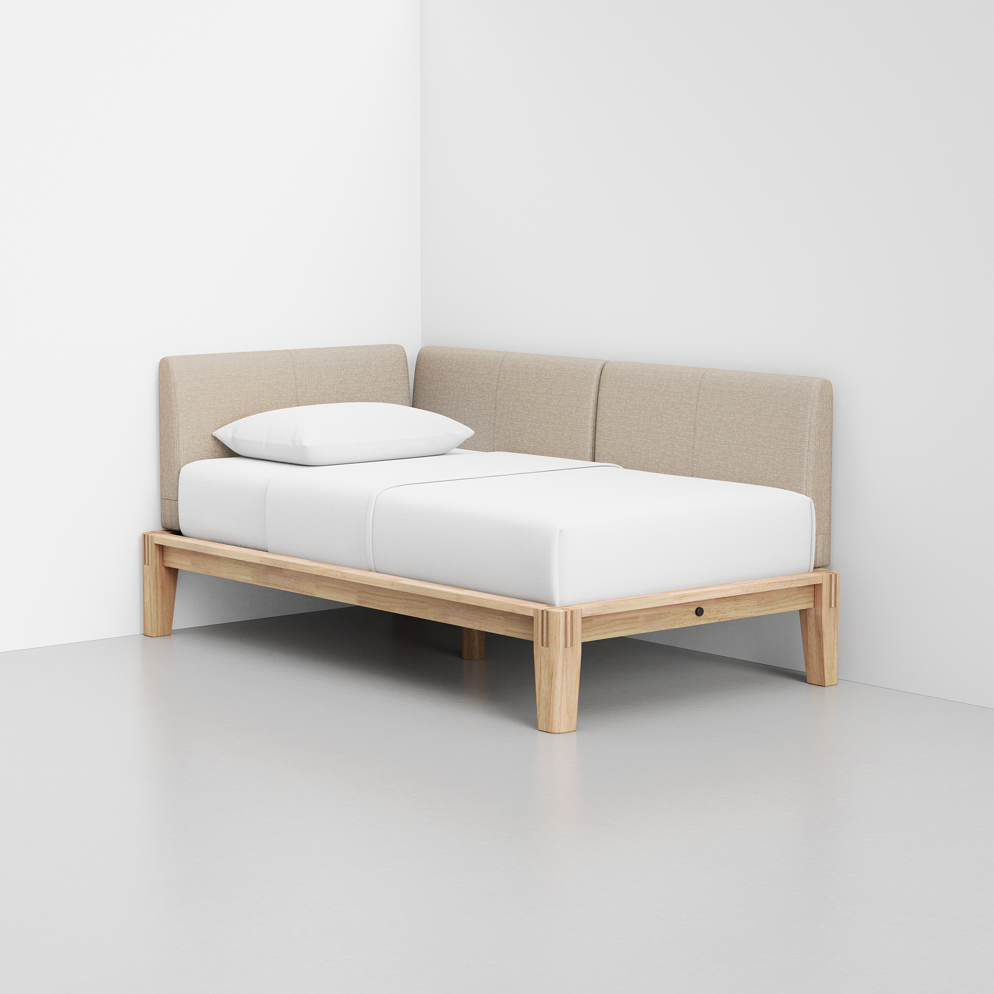 PDP Image: The Daybed (Natural / Dune) - Rendering - Front