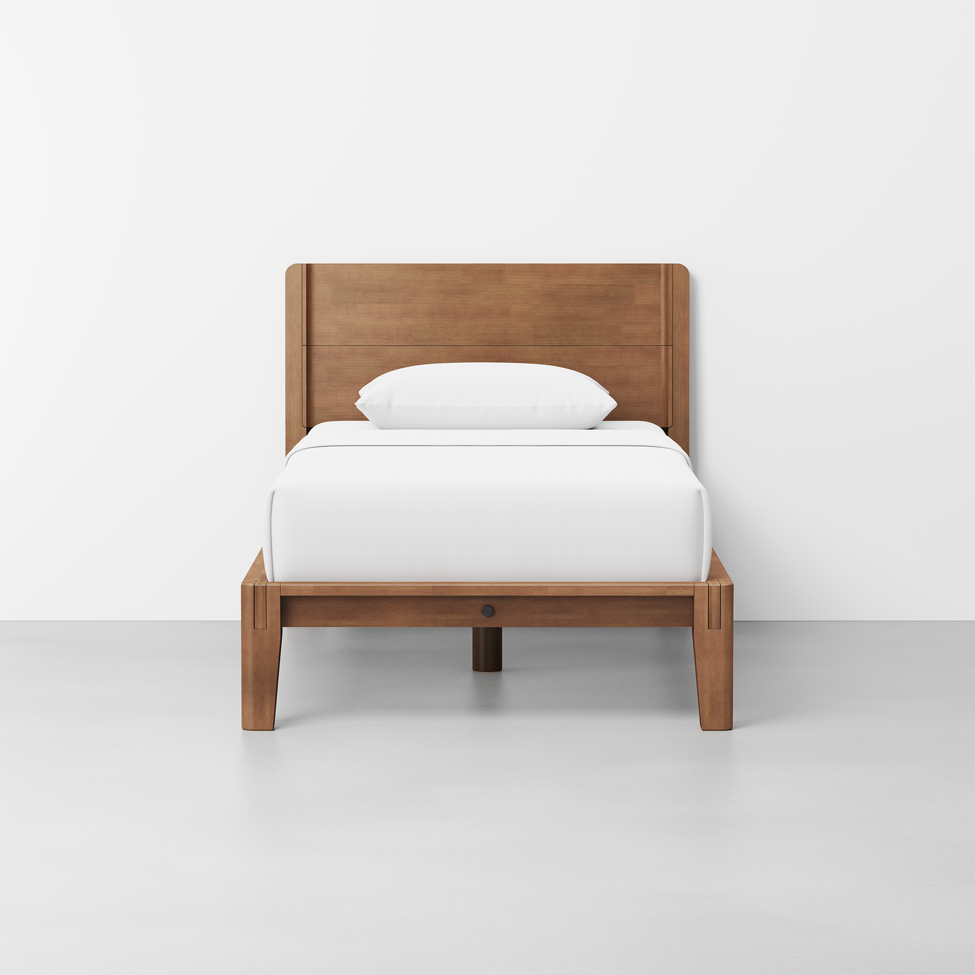 PDP Image: The Headboard (Twin / Walnut) - Renderings - Bed