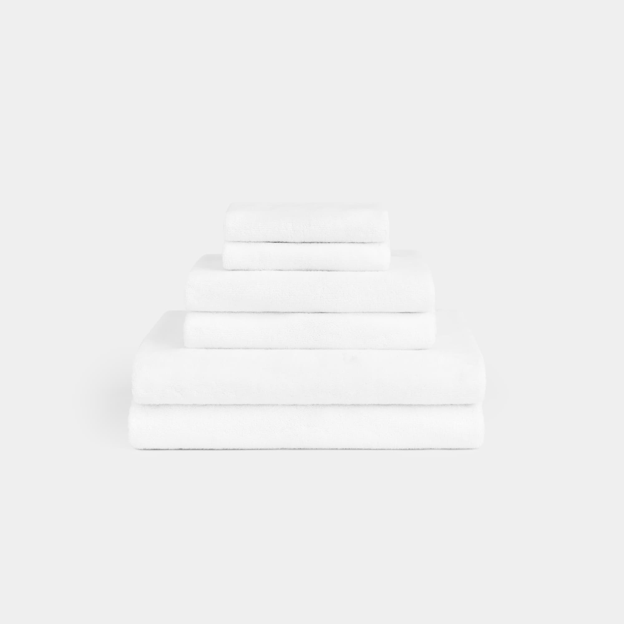 Turkish Cotton Towels (White) Set 