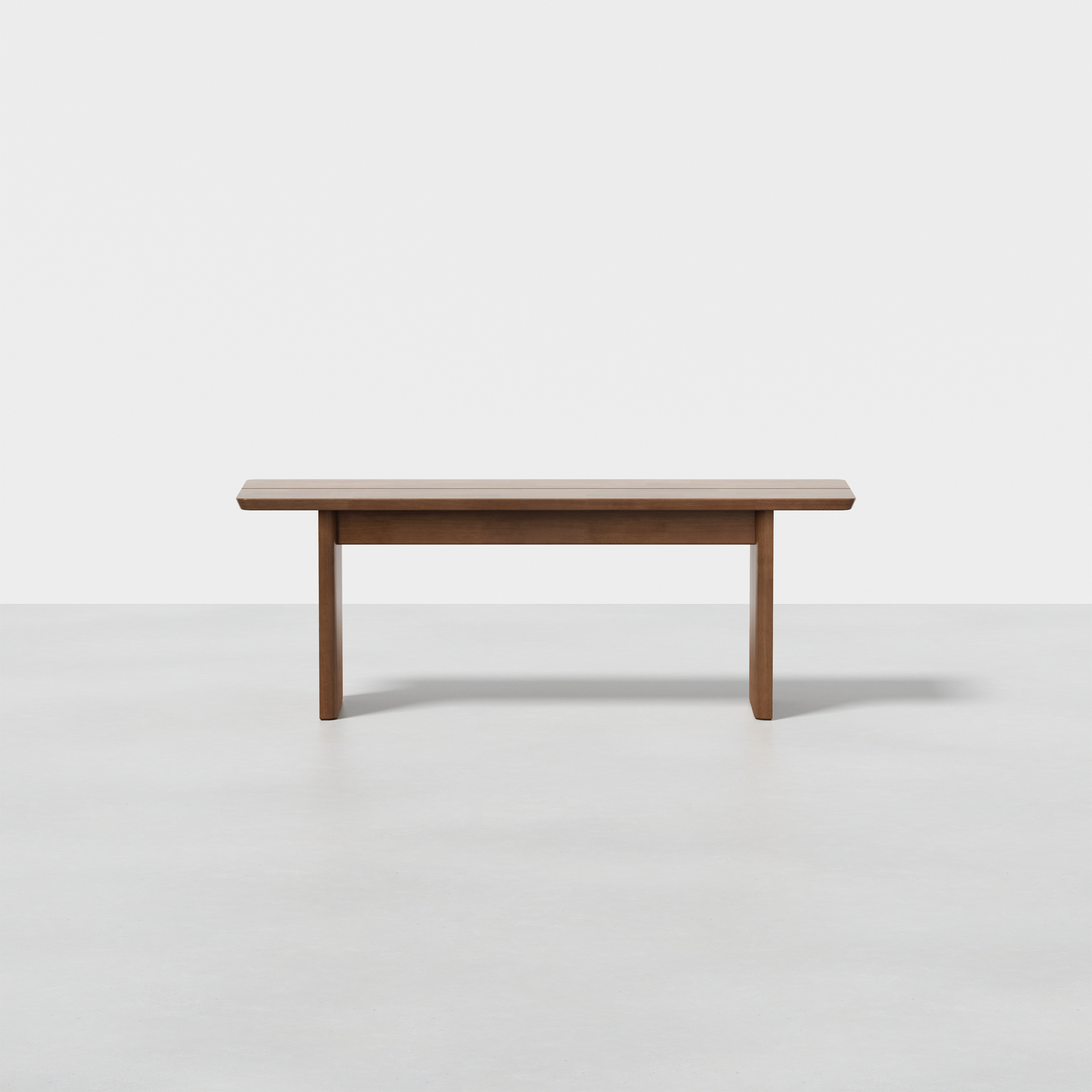 Pillar Bench - Walnut - 48 in - Front 