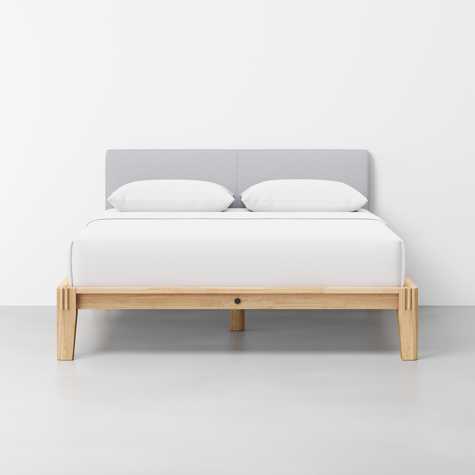 The Bed (Natural / Fog Grey) - Render - Front