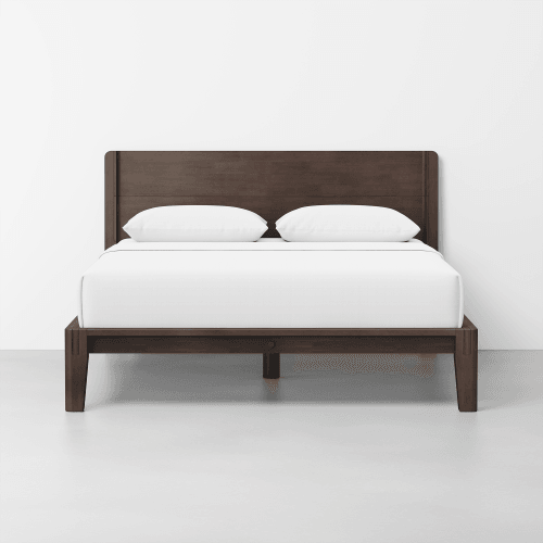 PDP Image: The Headboard (Queen / Espresso) - Renderings - Bed