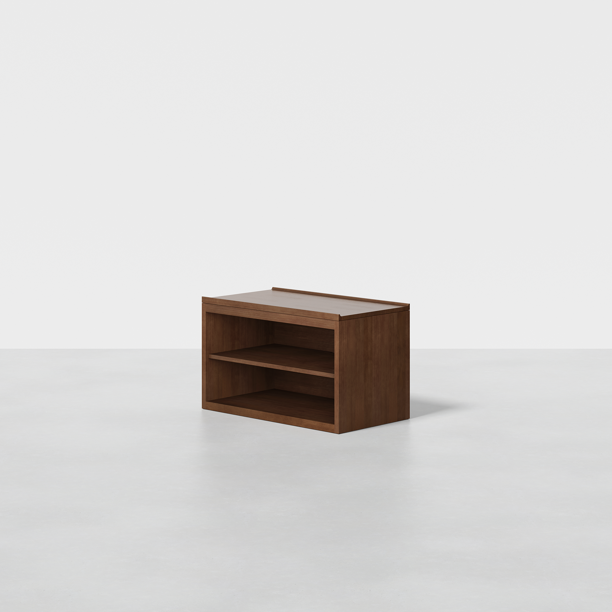 The Cubby Nightstand (Walnut) - Render - Angled
