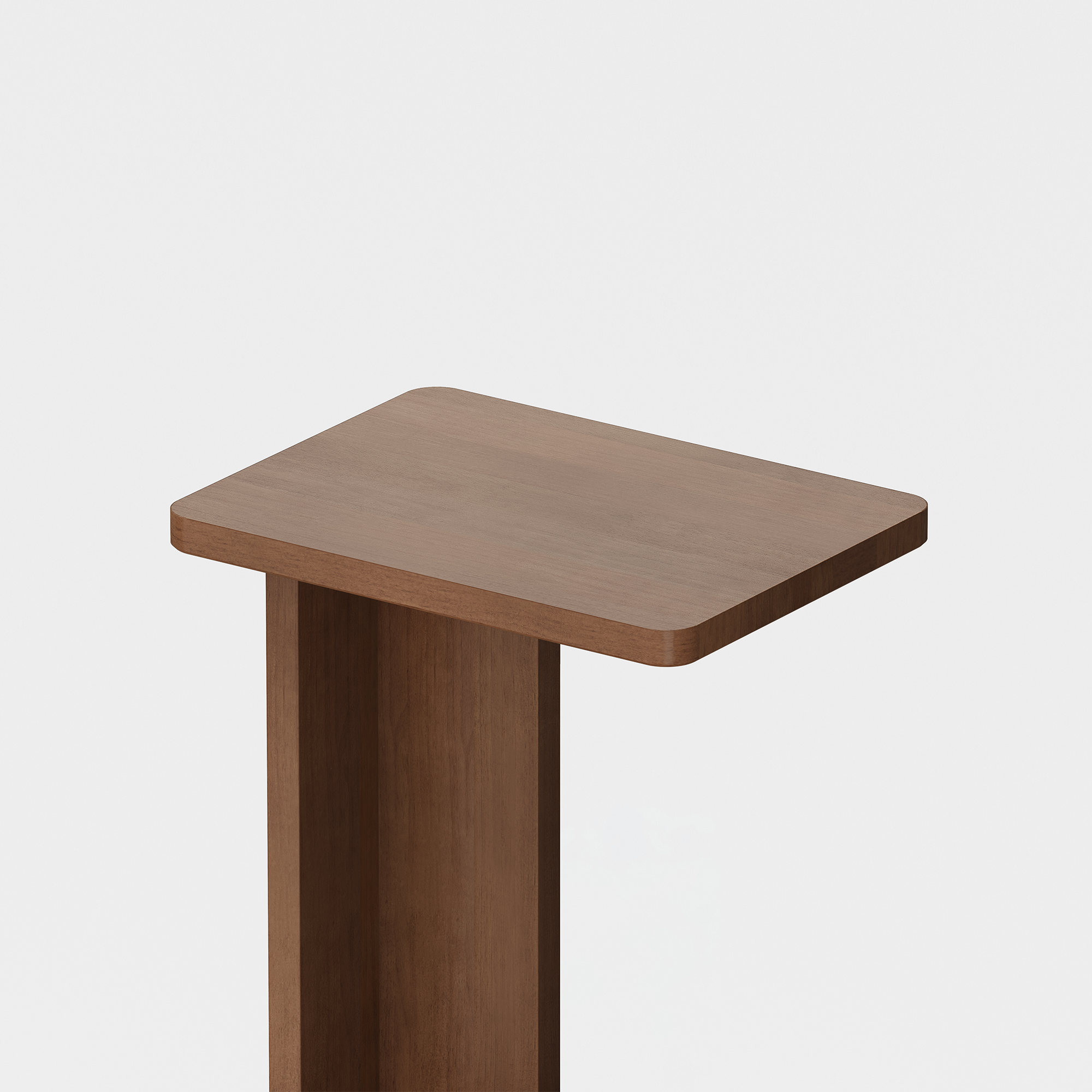 C Side Table (Walnut) - Render - Top